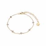 bracelet zircons doré