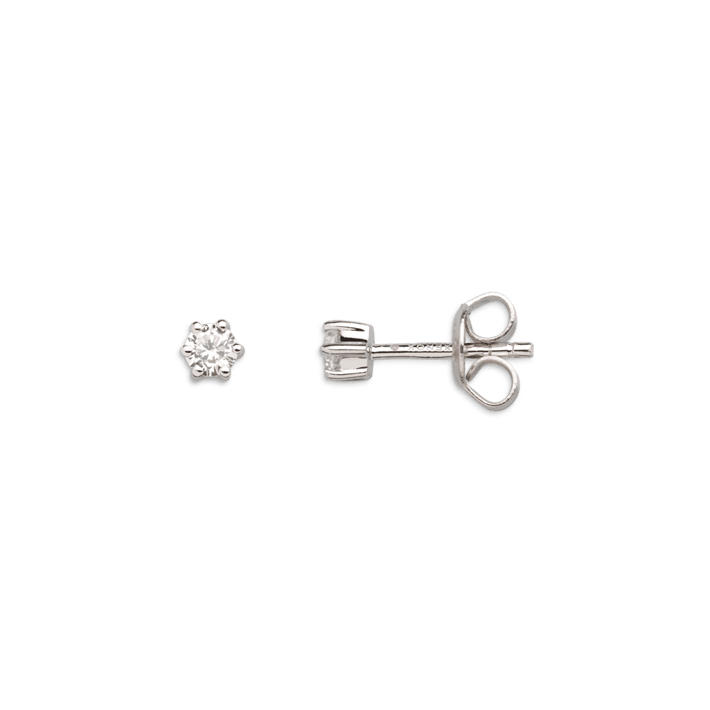 clous d'oreilles zircons griffes 3mm clous d'oreilles zircons griffes 3mm