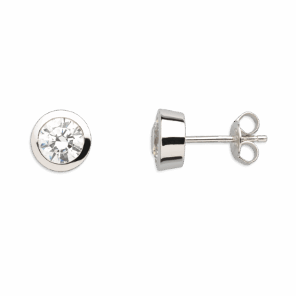 clous d'oreilles zircons 6mm