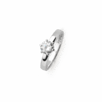 bague zircon solitaire griffes 6mm