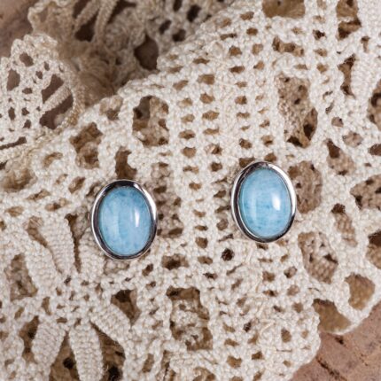 aigue marine boucles d'oreilles