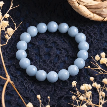 bracelet angélite 10mm
