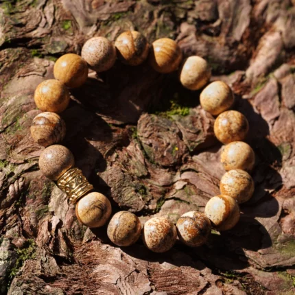 bracelet en jaspe paysage gobi