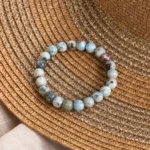 bracelet larimar 8mm