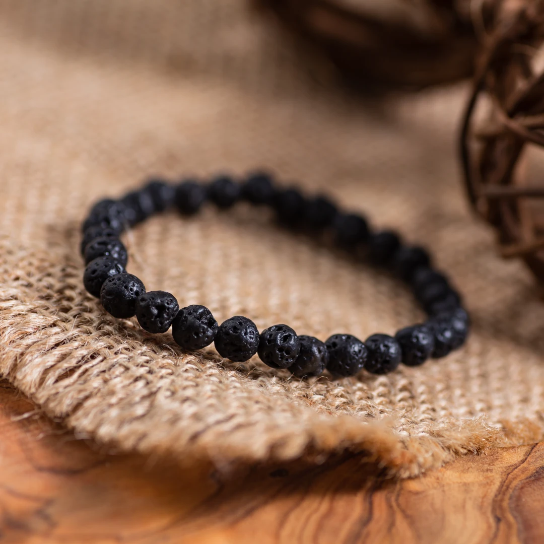bracelet pierre de lave 6mm bracelet pierre de lave 6mm