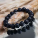 bracelet pierre de lave 10mm