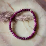 bracelet rubis facetté 4mm