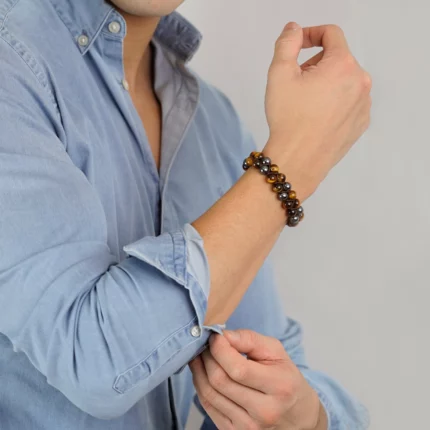 bracelet shamballa oeil de tigre hematite2.webp