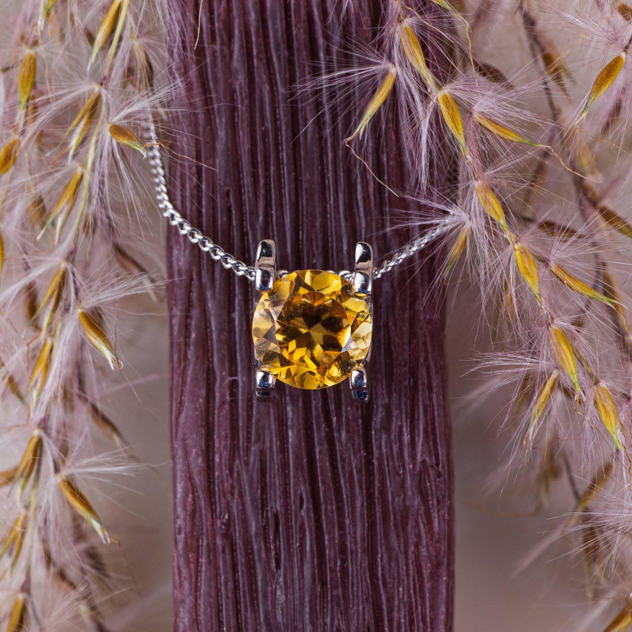 citrine pendentif rond citrine pendentif rond