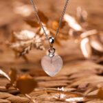 pierre de lune coeur pendentif