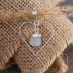 pendentif coeur quartz rose
