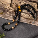 collier homme – onyx et jaspe paysage