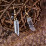 cristal boucles d'oreilles pendantes