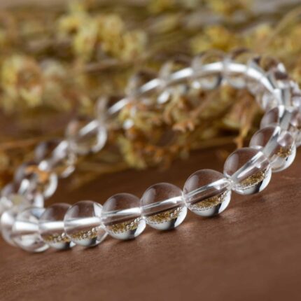 bracelet cristal de roche 8mm