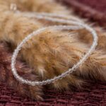collier cristal de roche facettes 3mm
