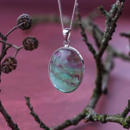 fluorite pendentif 28mm