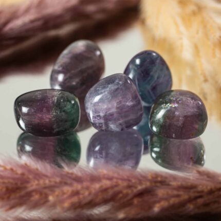 fluorite pierre roulée qualité a