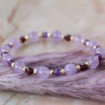 bracelet grenat & améthyste chÉrie