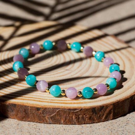 bracelet kunzite & amazonite mirra