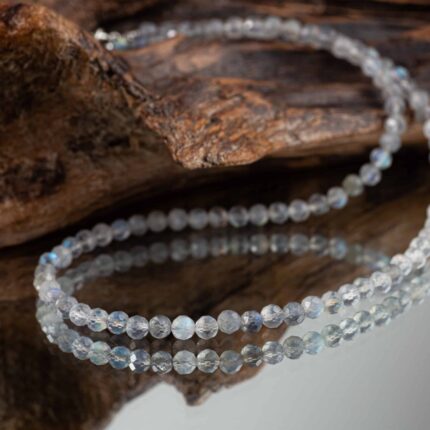 collier labradorite facettes 3mm