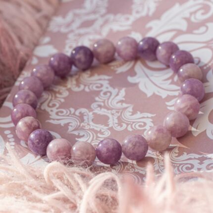 bracelet lépidolite 8mm