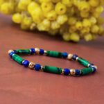 bracelet malachite & lapis lazuli delilah