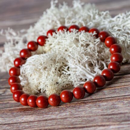 bracelet mousse de corail 6mm