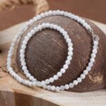 collier pierre de lune facettes 4mm