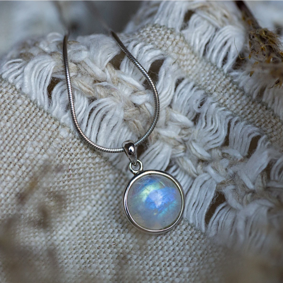 pendentif pierre de lune rond pendentif pierre de lune rond