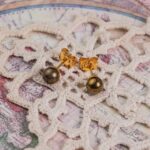 pyrite boucles d'oreilles 6mm