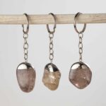 porte clés quartz fumé