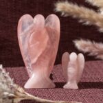 ange en quartz rose