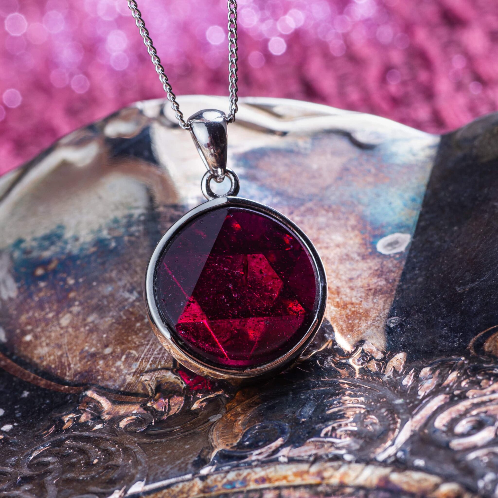 rhodolite pendentif rhodolite pendentif