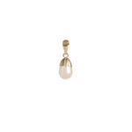 pendentif en perle blanche & or – unda