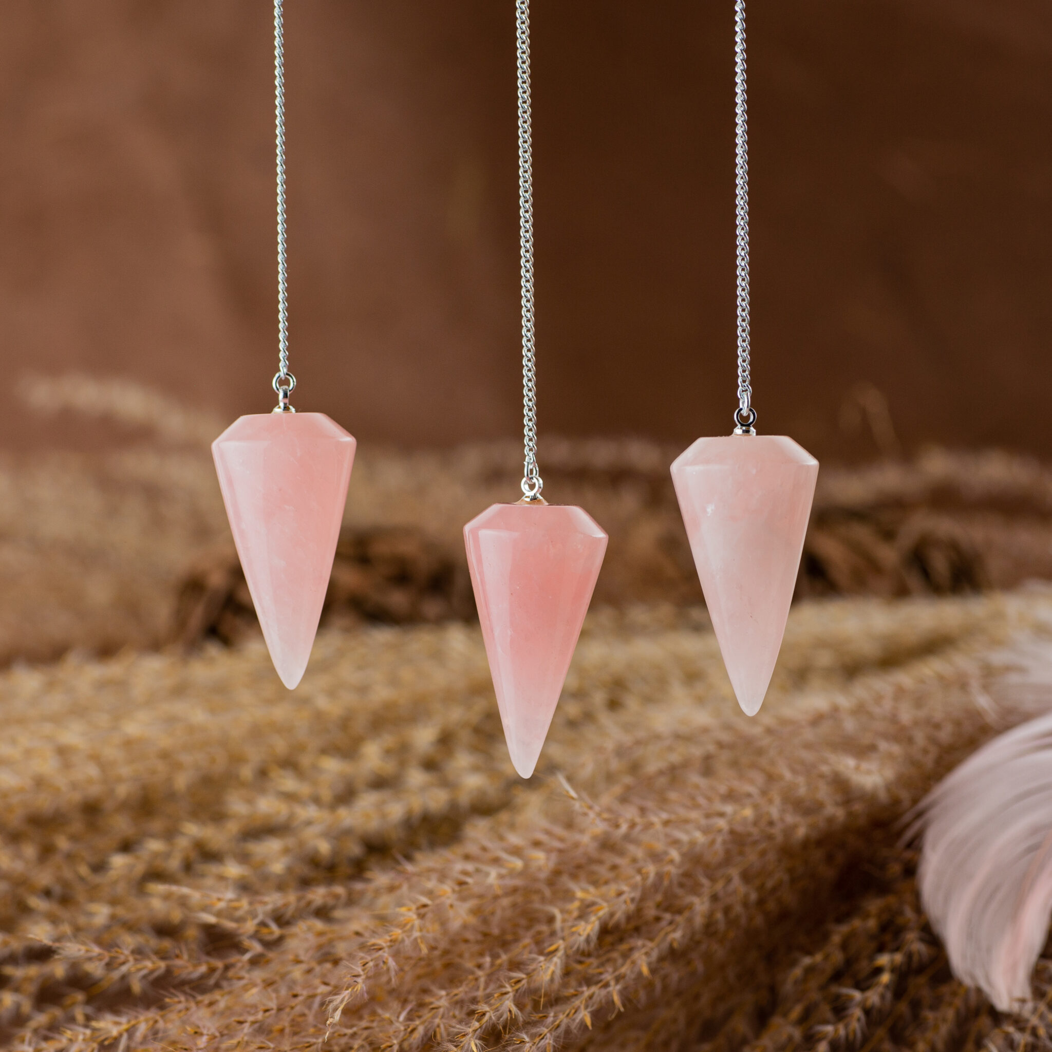 quartz rose pendule