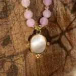Collier en Kunzite & Perles – AVRIL – Image 2