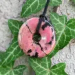 Rhodonite Pi Donut Pendant